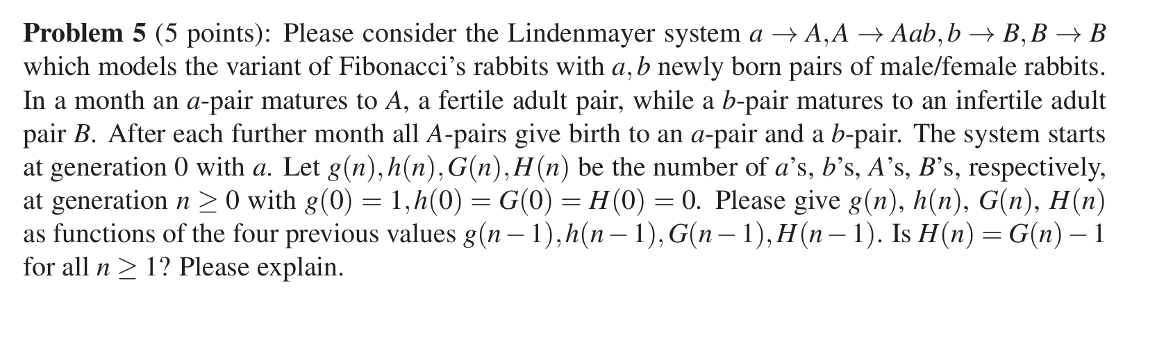 Solved Problem 5 (5 ﻿points): Please consider the | Chegg.com