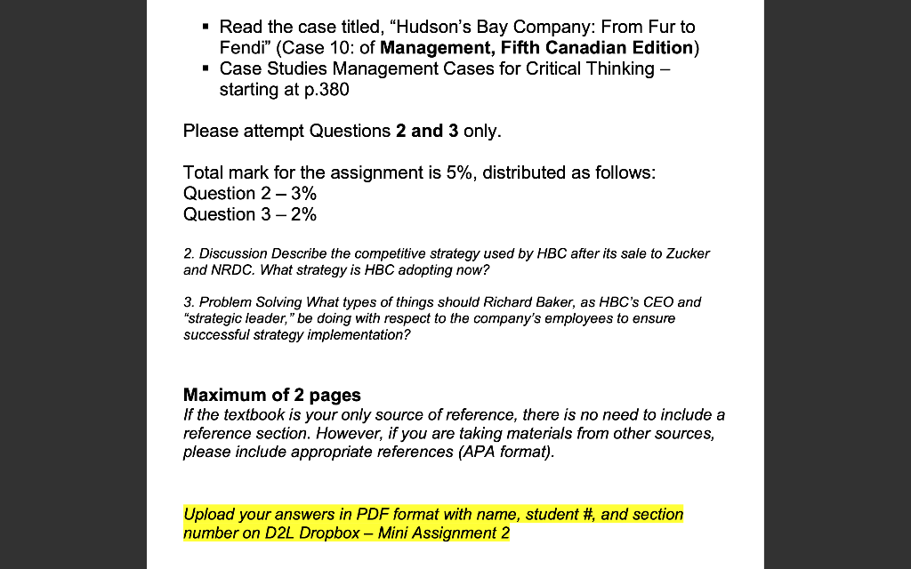 case study hudson corporation