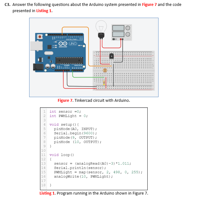 Solved C3. Answer the following questions about the Arduino | Chegg.com