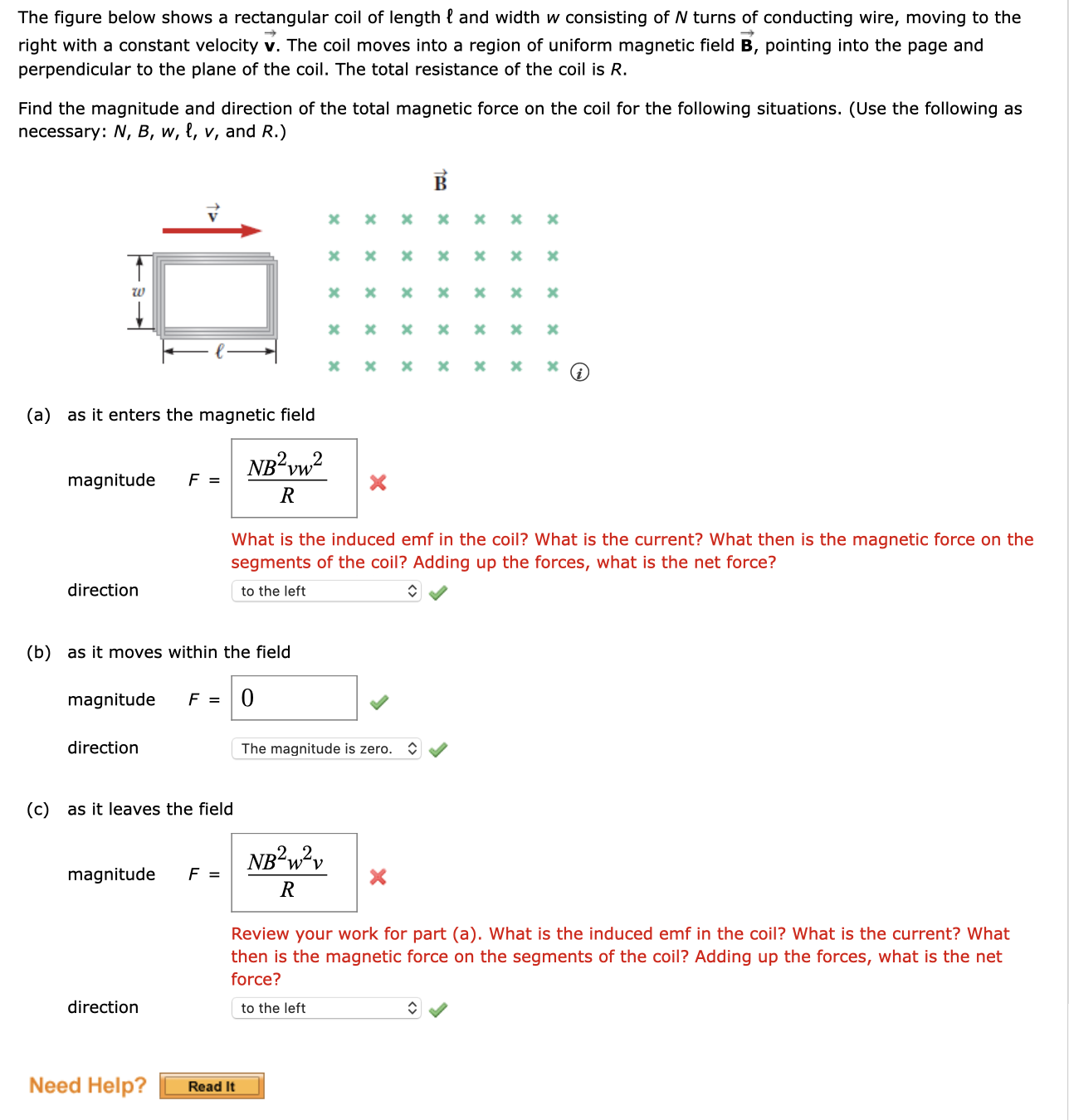 Solved The figure below shows a rectangular coil of length ℓ | Chegg.com