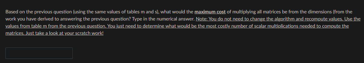 Solved Which of the following is an optimal (giving the | Chegg.com