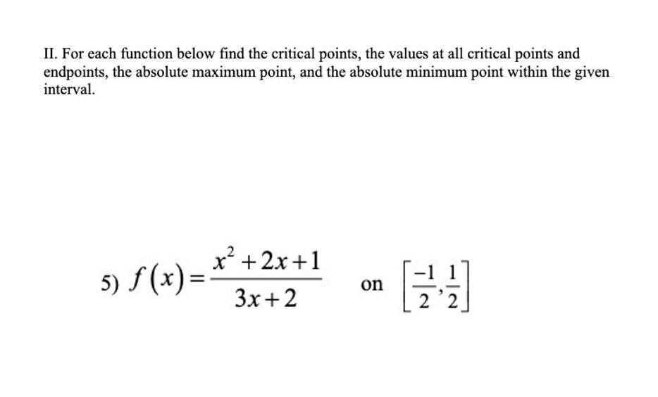 critical points of a function calculator