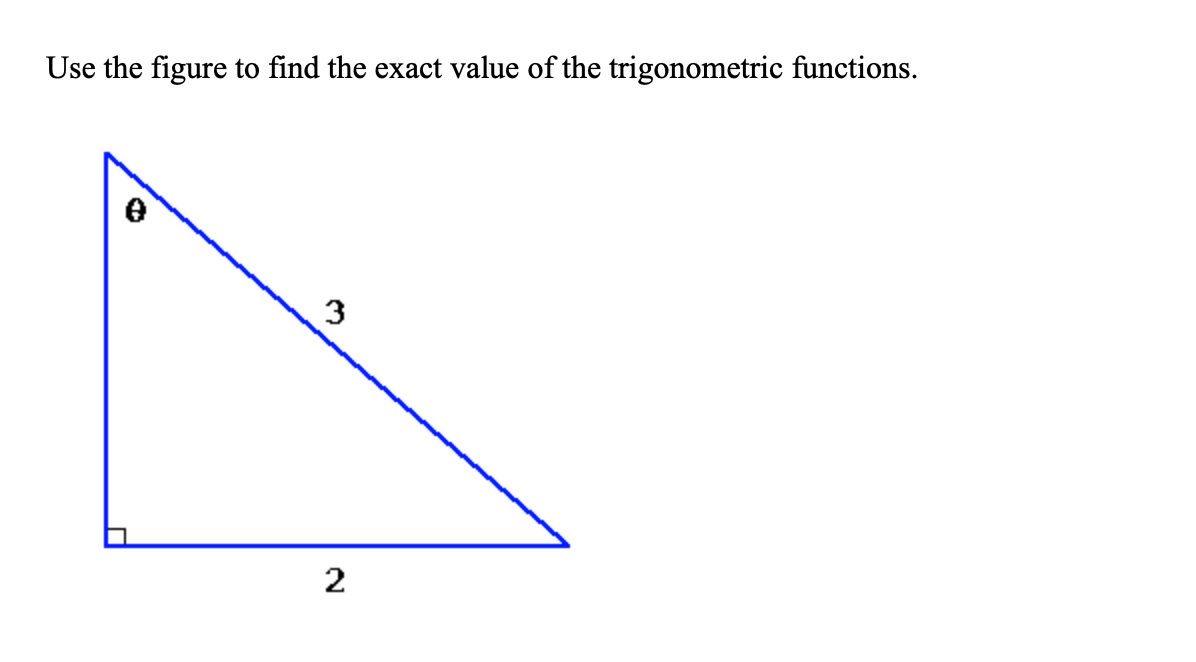 Solved Use the figure to find the exact value of the | Chegg.com