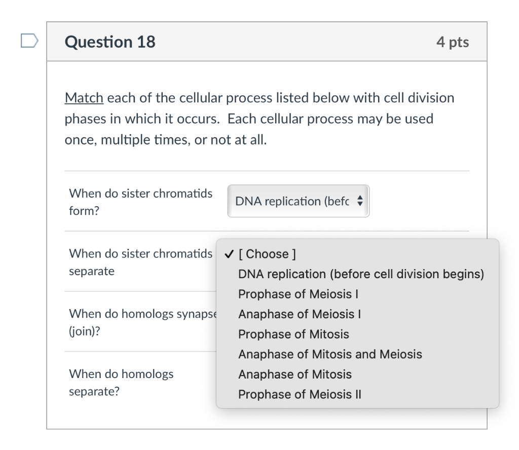 Solved Match each of the cellular process listed below with | Chegg.com