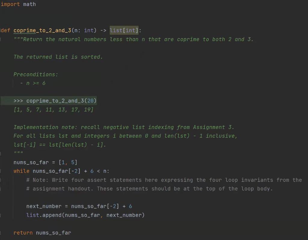 The coprime_to_2_and_3 function can be changed to be | Chegg.com