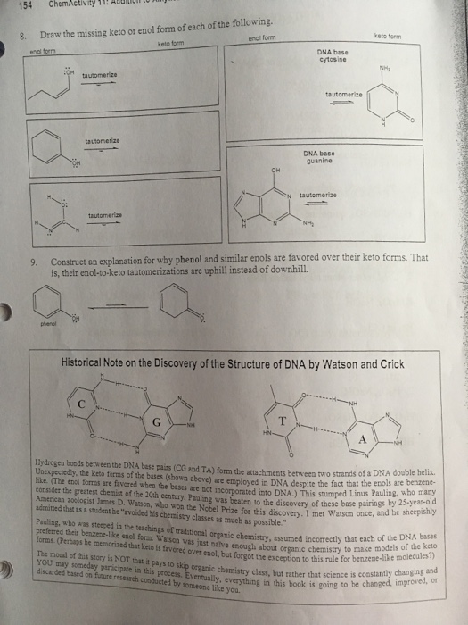 solved-draw-the-missing-keto-or-enol-form-of-each-of-the-chegg
