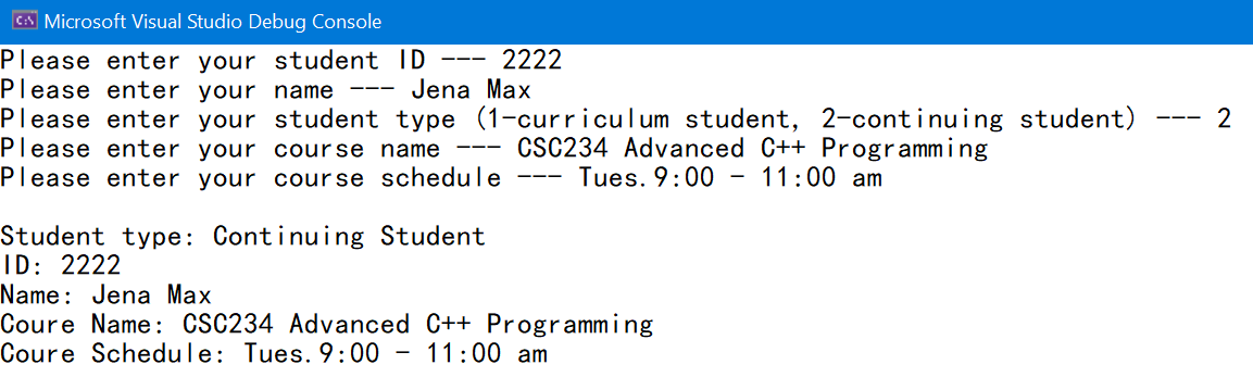 Solved Develop a C++ program to implement student type | Chegg.com