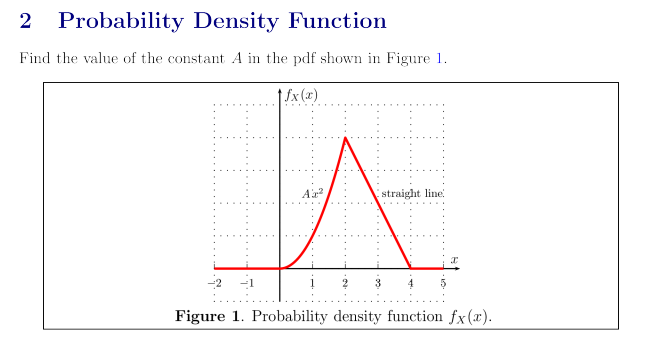 Solved 2 Probability Density Function Find the value of the | Chegg.com