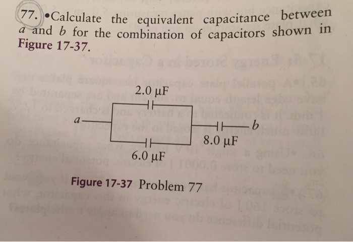 Solved The Equivalent Capacitance Between And B For The | Chegg.com