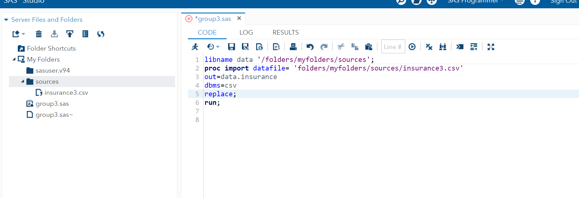 could you please give me the code for importing a csv | Chegg.com
