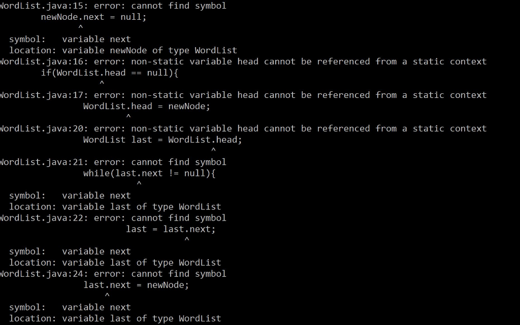 Solved I'm trying to implement a linked list in Java, but I | Chegg.com