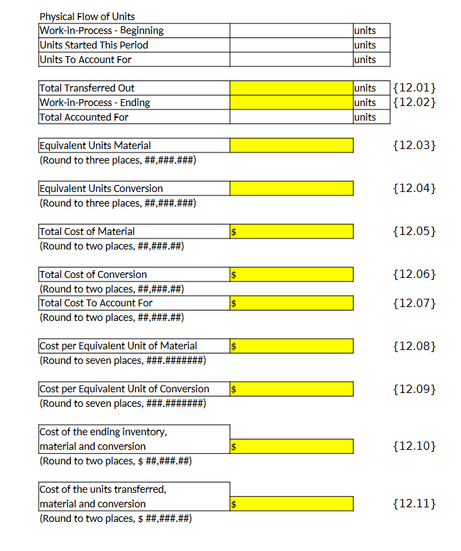 Solved PART 6 Process Costing - Weighted Average General | Chegg.com