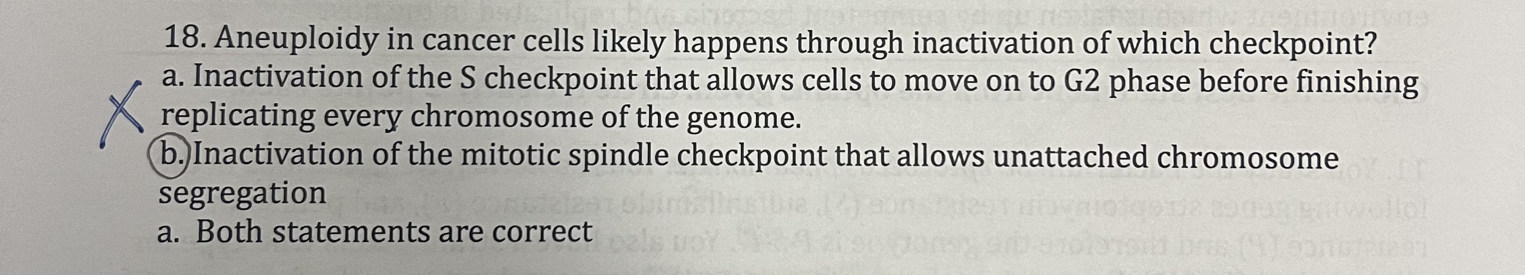 Solved Aneuploidy in cancer cells likely happens through Biology Diagrams