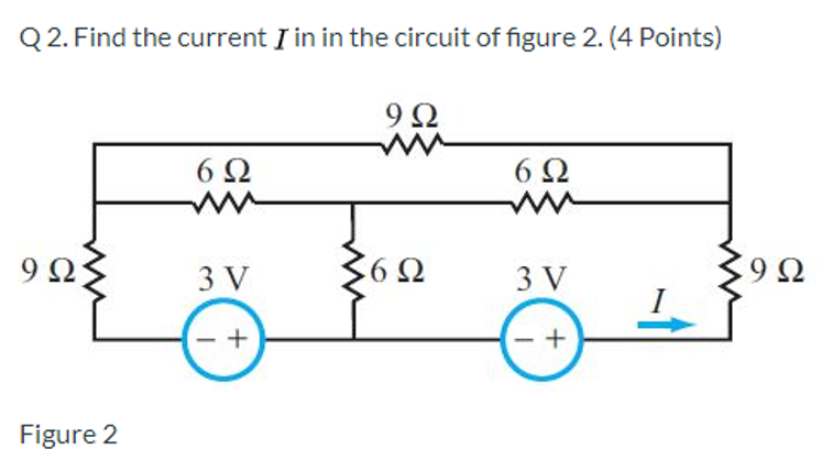 Solved Q2. Find the current , in in the circuit of figure | Chegg.com