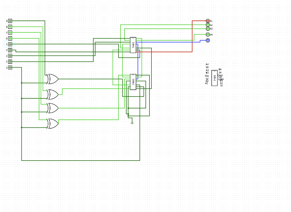 Solved adder and subtractor 4 bit circuit I have the next | Chegg.com