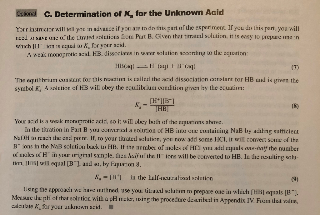 Solved The Standardization Of A Basic Solution And The | Chegg.com