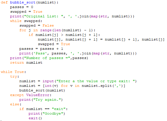 5.7. O Bubble Sort — Resolução de Problemas Usando Python