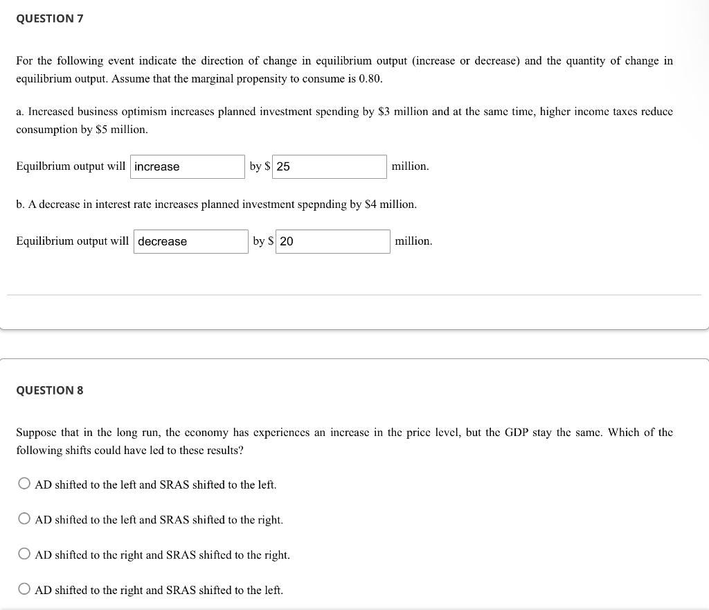 Solved For the following event indicate the direction of | Chegg.com