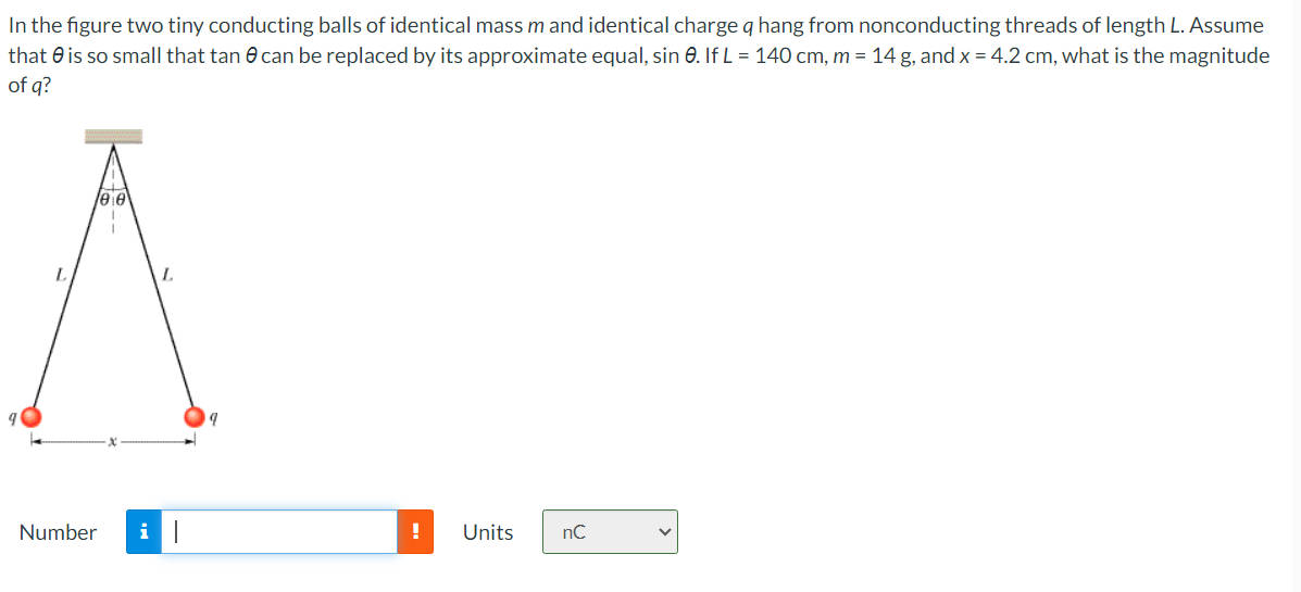 Solved In The Figure Two Tiny Conducting Balls Of Identical | Chegg.com