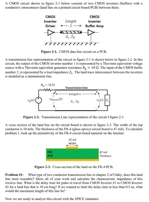 A CMOS circuit shown in figure 2-1 below consists of | Chegg.com