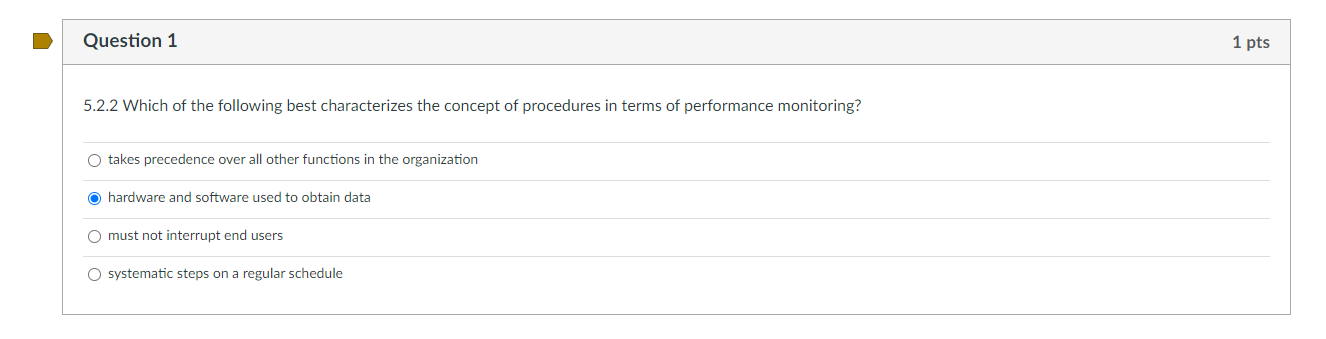 Solved Question 1 1 pts 5.2.2 Which of the following best | Chegg.com