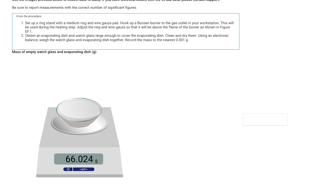 Solved Be sure to report measurements with the correct