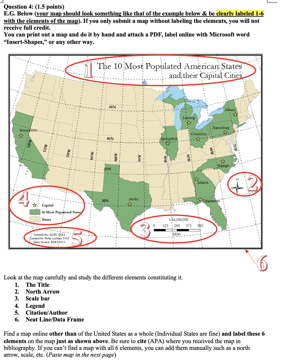 Example of a small-scale map.