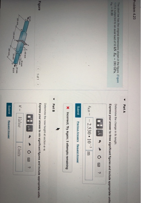 Solved Problem 4.23 Part A Determine the change in its | Chegg.com
