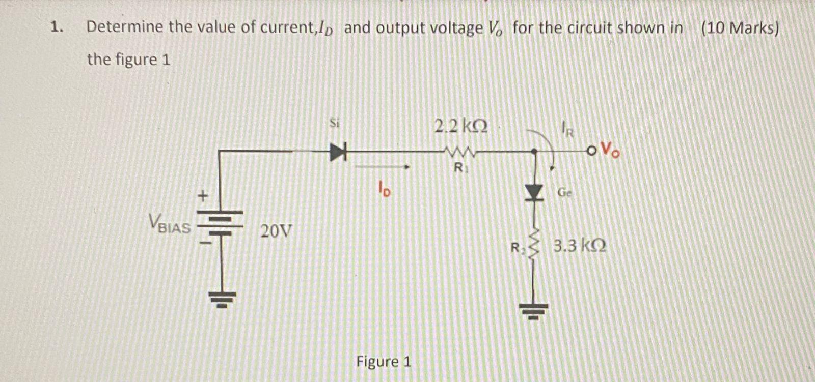 Solved 1. Determine the value of current,Ip and output | Chegg.com