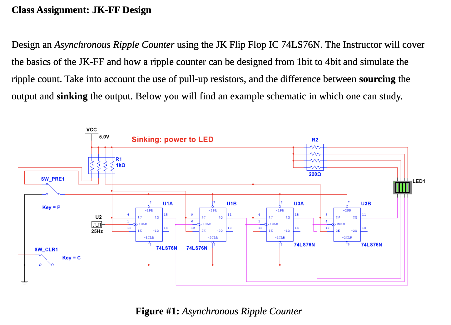 Solved design an 8bit counter using the 74LS393N that counts | Chegg.com