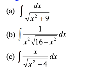 Solved Evaluate each of the following integrals, using a | Chegg.com