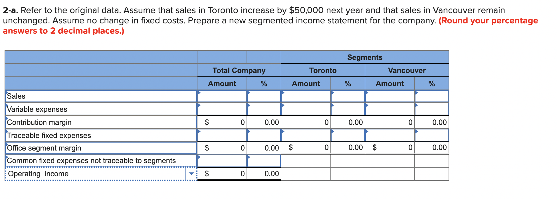 Solved 1. By how much would the company’s operating income | Chegg.com
