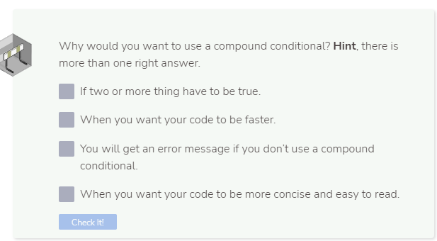 Solved Why would you want to use a compound conditional? | Chegg.com