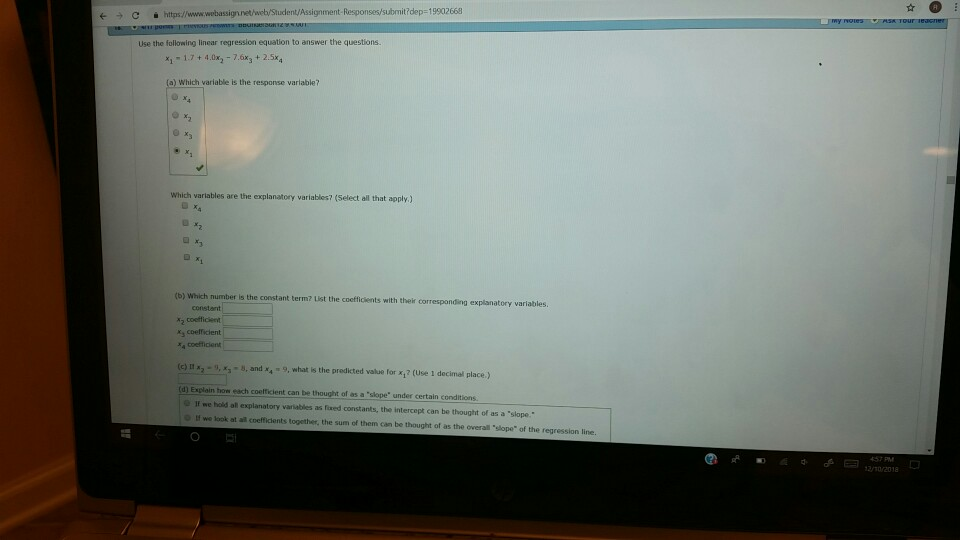 regression loss can't decrease · issue #662 ·... Solved t → C ǐ https:/ Use the following linear regression | Chegg.com