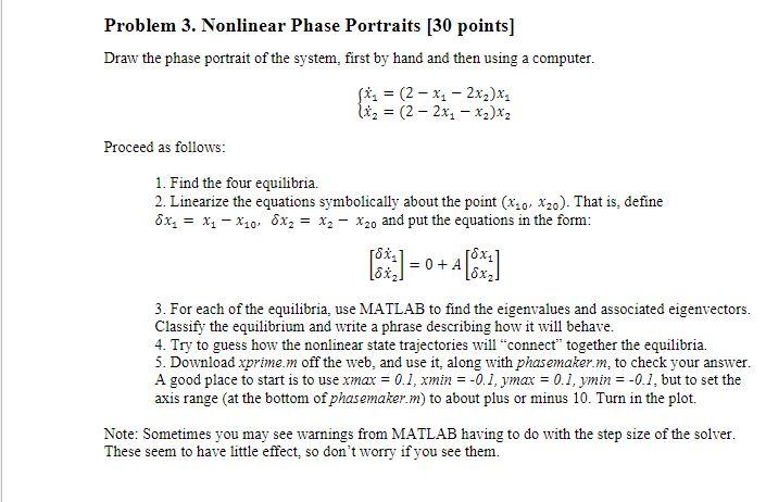 Also use the MATLAB code below as hint in solving the | Chegg.com