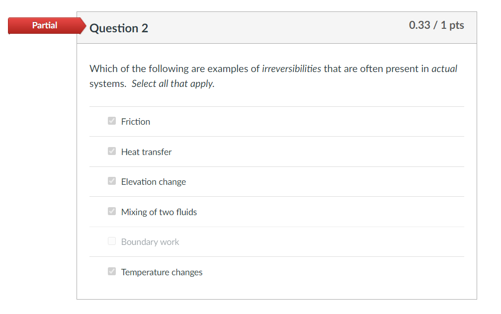 Solved Partial Question 10 0.5 / 1 pts Which of the | Chegg.com