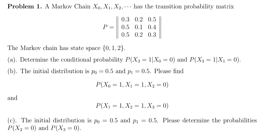 solved-problem-1-a-markov-chain-x-x1-x2-has-the-chegg