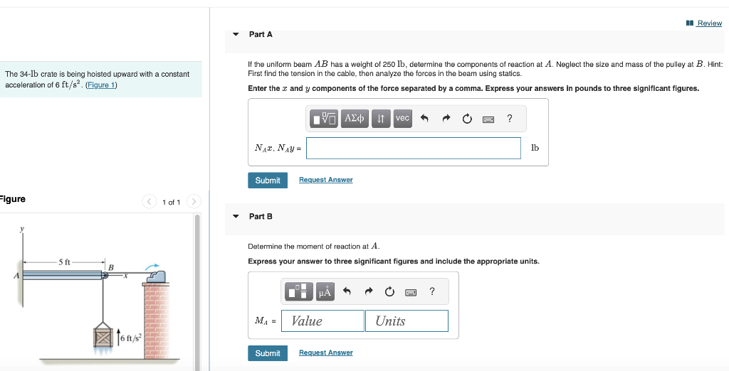 Solved The 34-lb crate is being hoisted upward with a | Chegg.com