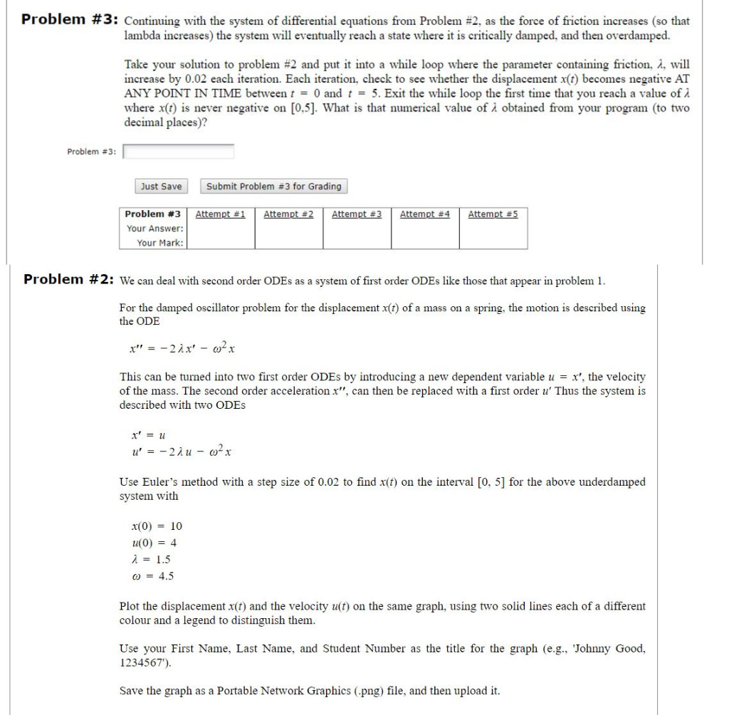 Problem #3: Continuing with the system of | Chegg.com