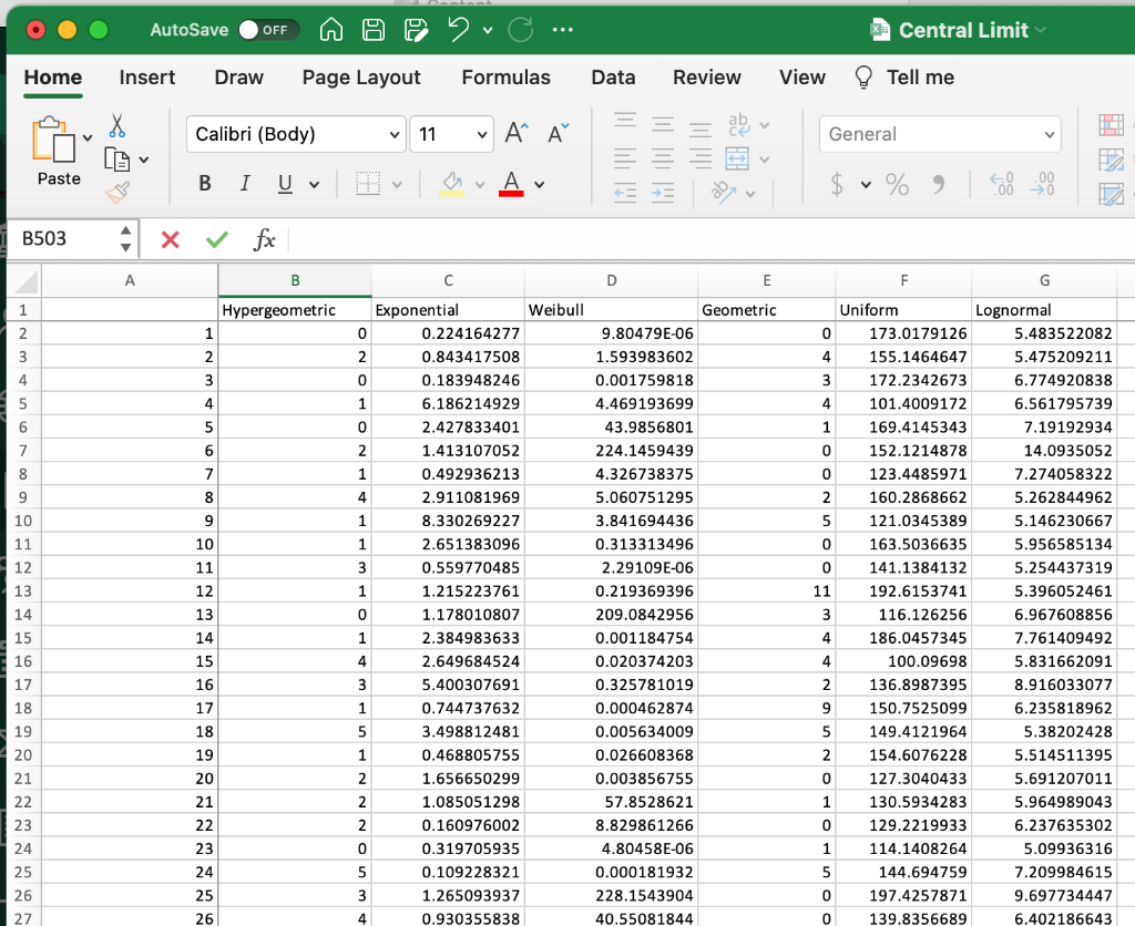 Solved For EACH of the 6 data sets... Randomly (using a | Chegg.com