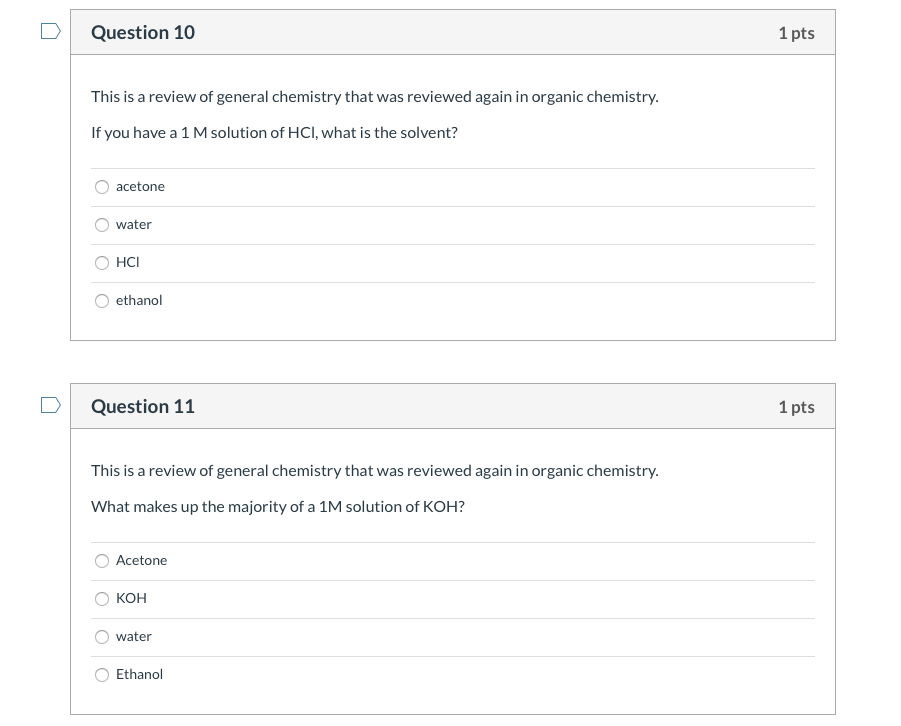 Solved Question 10 1 pts This is a review of general | Chegg.com