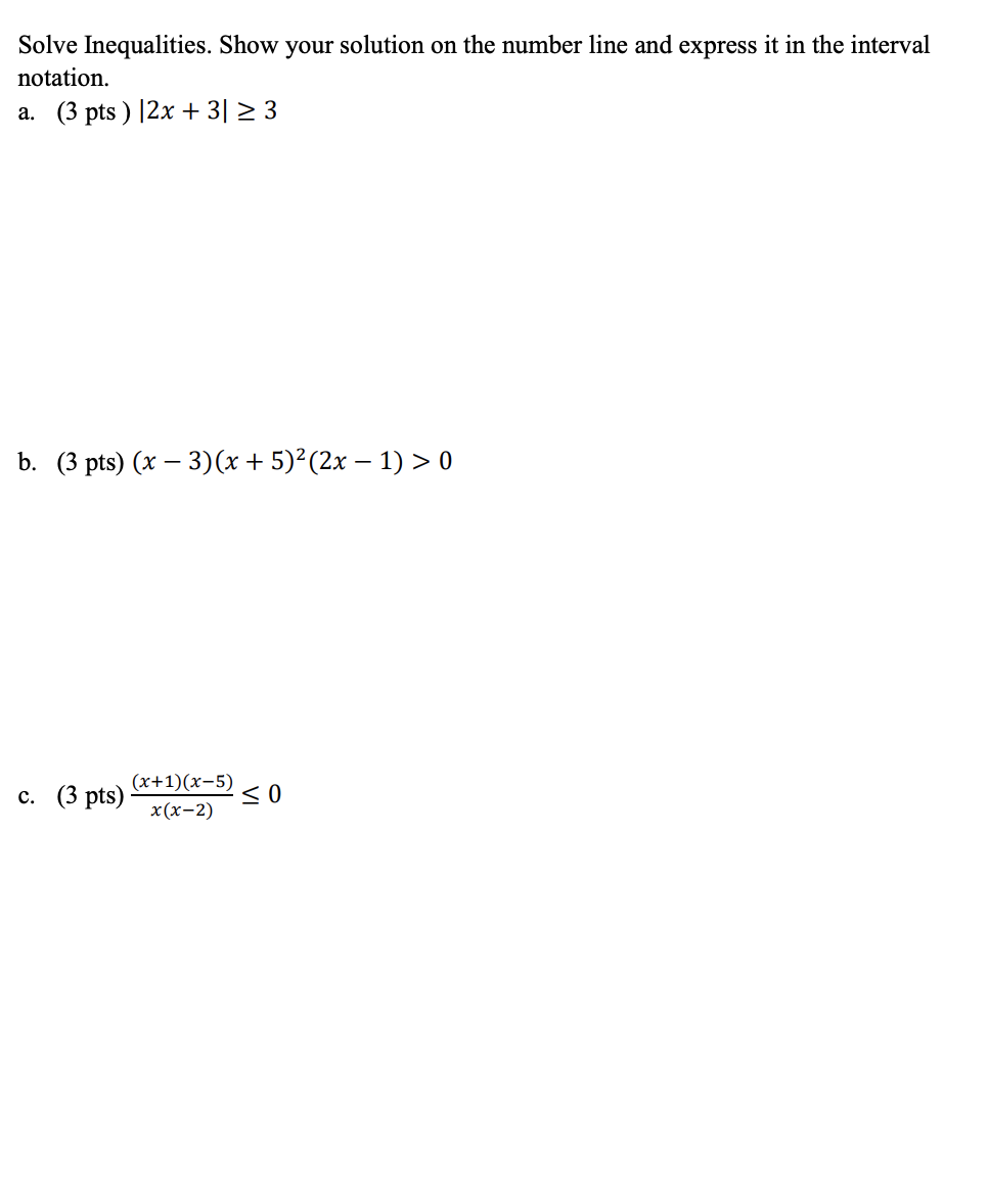 solve linear inequalities and represent the solution on a number line