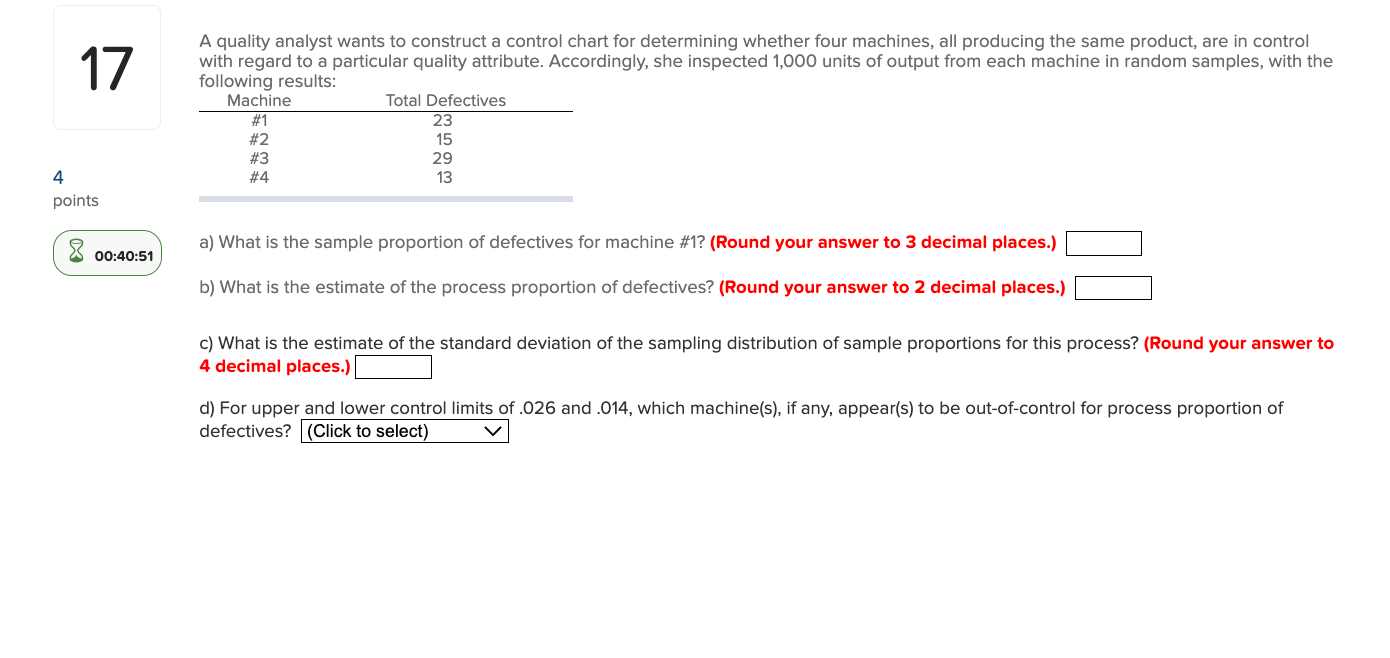 Solved A quality analyst wants to construct a control chart | Chegg.com