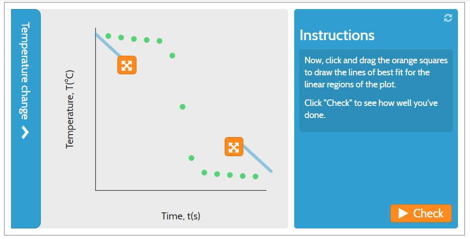 Instructions Temperature change ^ Now click and drag Chegg com