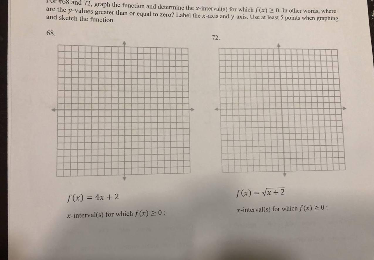 Solved Vor #68 and 72, graph the function and determine the | Chegg.com