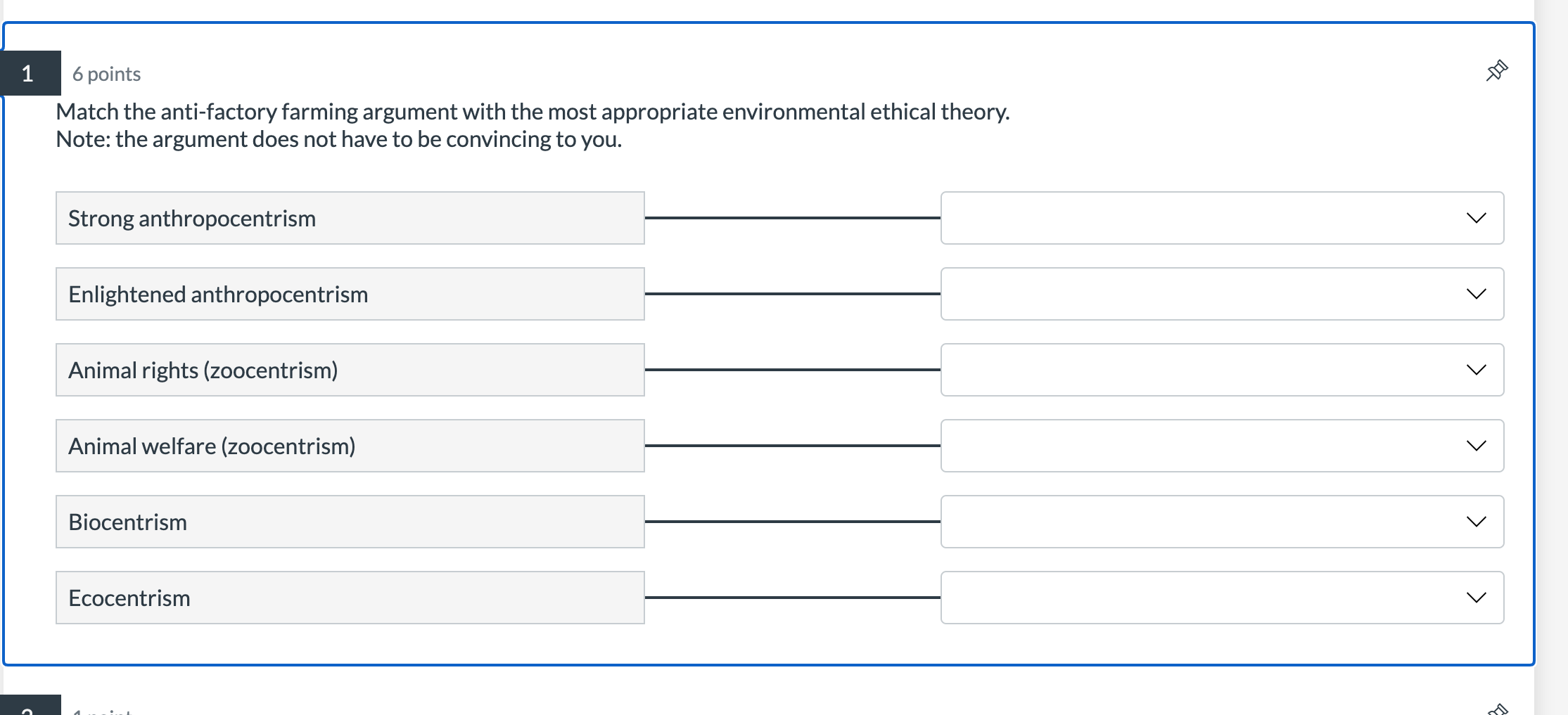 Solved Match the anti-factory farming argument with the most | Chegg.com