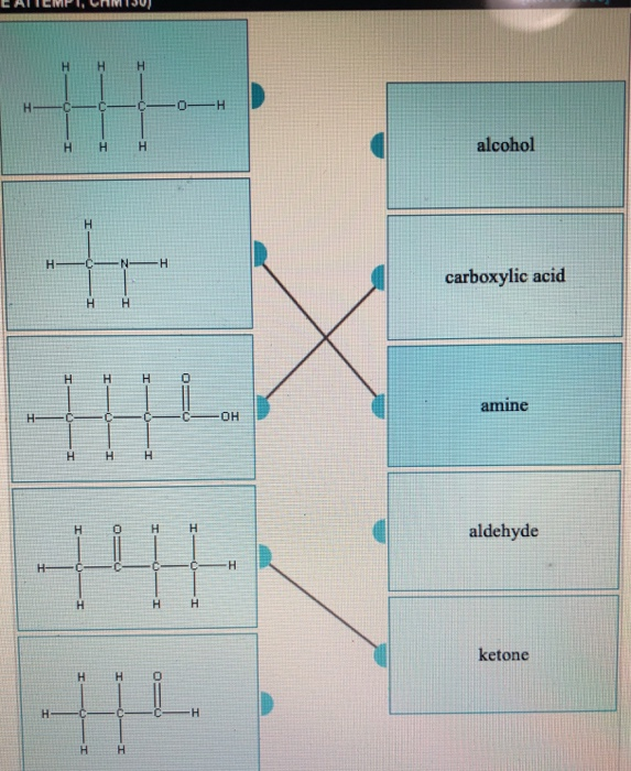 Solved Match the functional group classification on the | Chegg.com