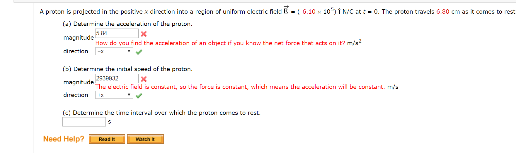 Solved A Proton Is Projected In The Positive X Direction Chegg Com