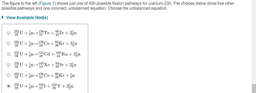 u 235 fission reaction equation
