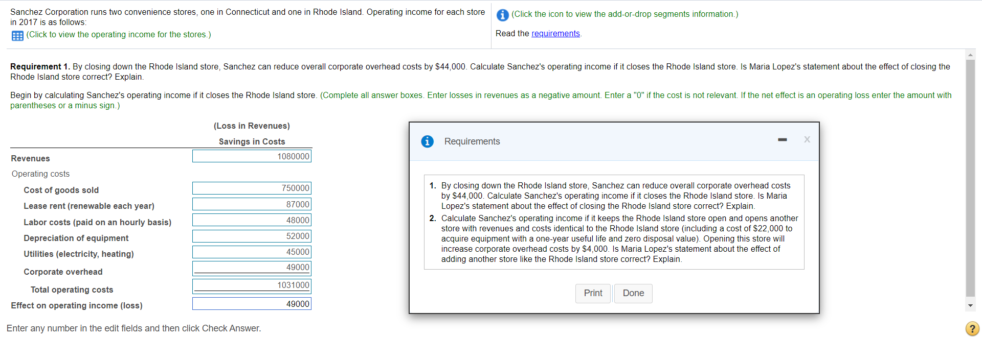 Solved (Click the icon to view the add-or-drop segments | Chegg.com